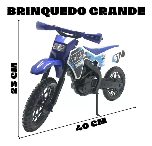 Brinquedo Moto Corrida Realista Grande 1600s Presente Menino