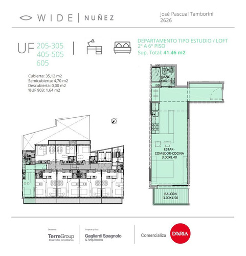 Venta Departamento Ambiente - Nuñez. Multiamenities