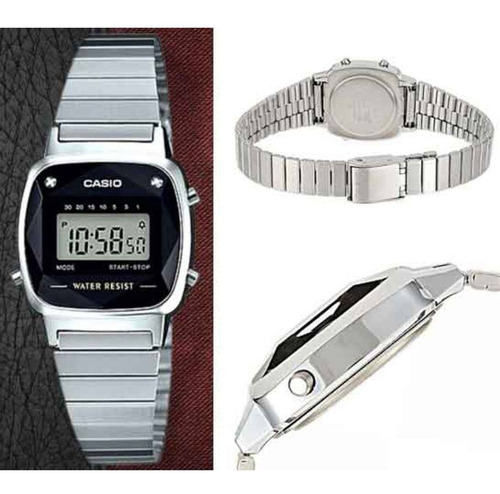 Relógio Casio Vintage La670wad-1 Feminino Diamond Original