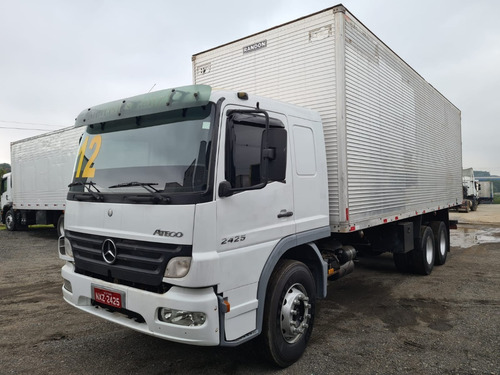 Imagem 1 de 10 de Mb Atego 2425 6x2 Ano 2012 Leito Bau 8,00mts Plataforma
