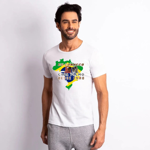 Imagem 2 de 4 de Camiseta Para Caminhoneiro- Eu Conheço Cada Palmo Desse Chão