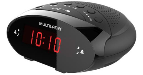 Rádio Relógio Despertador Alarme Caixa De Som Digital Fm