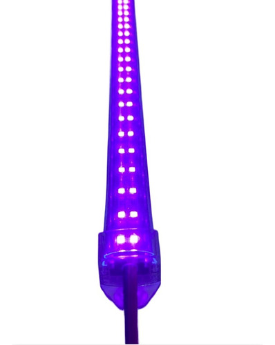 Lâmpada Led Uv 400nm 2835 12v 12w 50cm Calha Capa Transpar