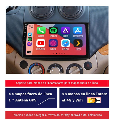 Auto Radio Estéreo Android For Chevrolet Aveo Pontiac G3
