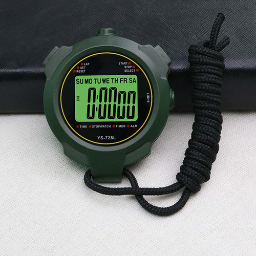 Cronómetro Digital Temporizador Fecha Reloj Electrónico
