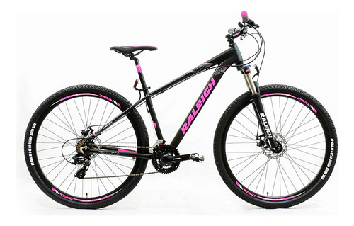 Bicicleta Mtb Raleigh Mojave 2.0 Dama Rodado 29 Color Negro/Rosa/Blanco Tamaño del cuadro 16.5