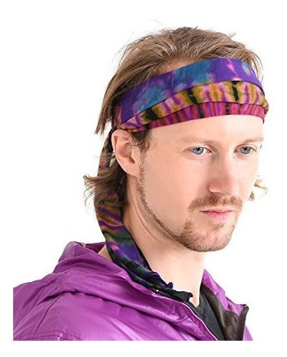Diademas - Charm Tie-dye Headband Bandana Boho Hippie Retro 
