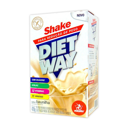 Diet Way Shake Para A Redução De Peso  Sabores Variados