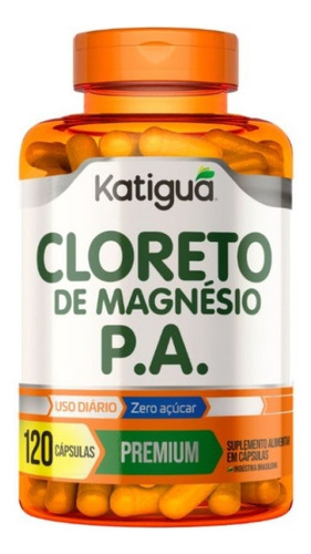 Cloreto De Magnésio P A C/ 120 Cápsulas Sabor Neutro