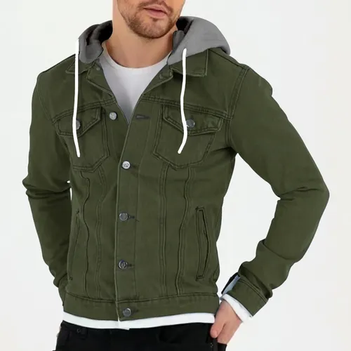 Chaqueta vaquera sudadera hombre hotsell