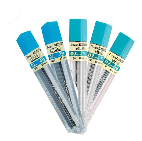 Grafite Pentel Hi Polymer Super 0.7 2b - Hb - 3b - B