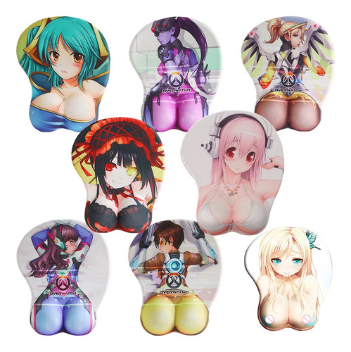 Mousepad Para Silicone De Peito De Menina De Desenhos Animad