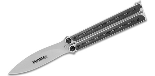 Bradley Kimura Butterfly Balisong Knife Black Cf/usa Bcc903