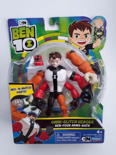 Cuatro Brazos Ben Four Arms Rath Figura Muñeco Ben 10