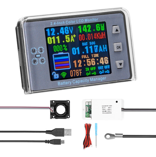Medidor De Voltímetro Inalámbrico 2.4 Coulómetro