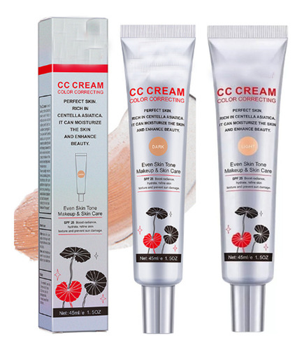 Od Crema Cc Coreana Que Cambia De Color, 45 Ml, 2 Unidades