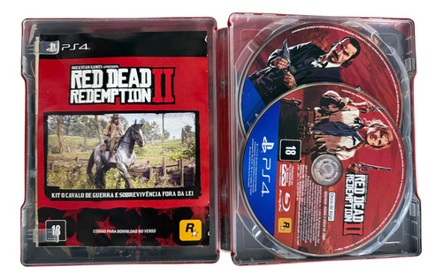 Red Dead Redemption 2 - Ps4 - Steel Case