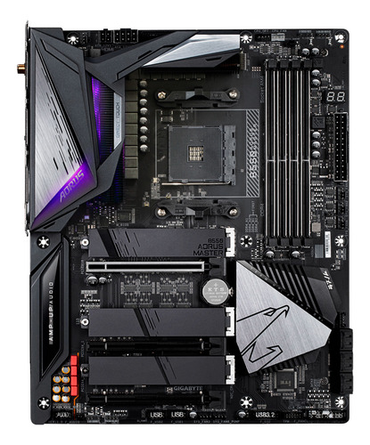 Placa Gigabyte B550 Aorus Master Am4 Wi-fi Rgb Hdmi Sata