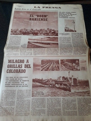 Diario La Prensa 25 6 1972 Bahía Blanca Río Colorado 