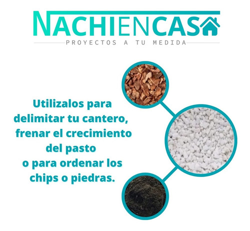 Imagen 9 de 10 de Fleje 65mm De Chapa Para Bordes De Canteros Y Caminos Oxido