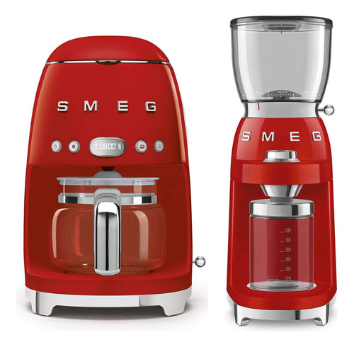 Cafetera De Filtro Smeg Dcf02rdus Estilo Retro Rojo