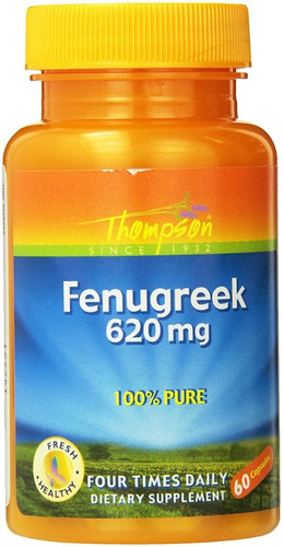Thompson Fenugreek Fenogreco 620 Mg 60 Cáps