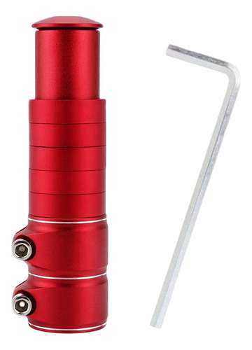 Adaptador De Vástago De Manillar De Rojo 13cmx3.5cm