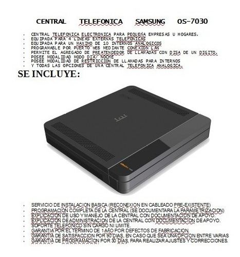 Central Samsung Ip Instalada Con Garantia Y Financiacion