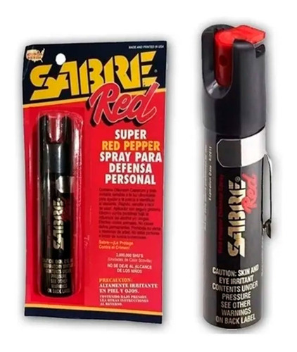 Imagen 1 de 8 de Gas Pimienta Paralizante Sabre Red Usa 22gr Defensa Personal