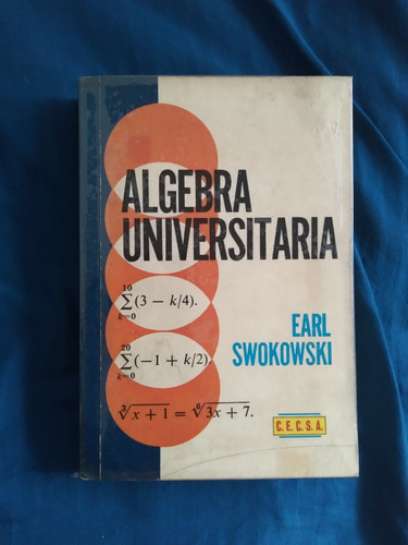 Libro Álgebra Universitaria, Earl Swokowski (Usado)