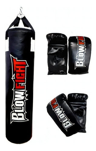 Saco De Boxe 90 Cm Profissional +2 Luva Bate Saco