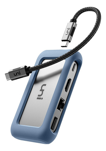 Hub Usb Conector Desmontable Hdmi 4k Lector De Tarjetas Sd