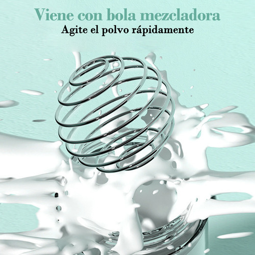 Vaso Shaker Vaso Mezclador Shaker Para Proteina En Caja 750ml Verde