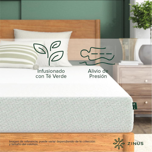Colchón De Memory Foam Queen Marca Zinus