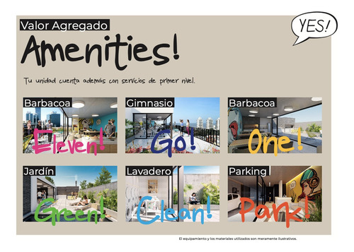 Imagen 2 de 10 de Venta Apartamento Monoambiente Pocitos Edificio Yes!