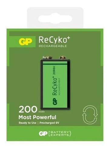 Bateria Recargable Gp 9v Recyko 200mah