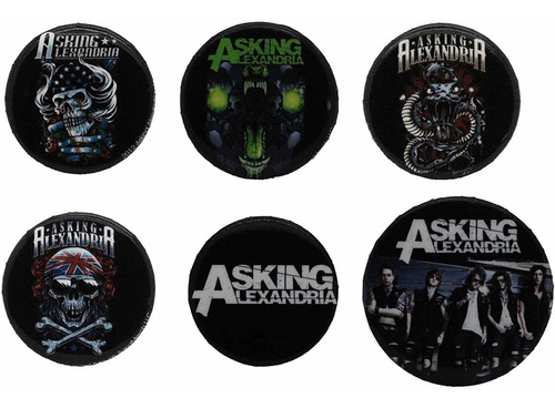 Pack De Chapitas Originales Asking Alexandria - Graphics