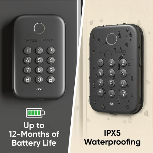 Perno De Bloqueo Inteligente Wyze Color Negro Con Control Re