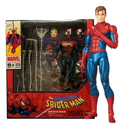 Maf 075 Comic Version Spider-man Figura Articulación Muñeca