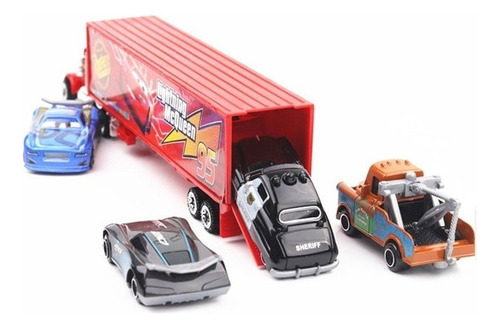 Cars Trailer Mack + Rayo Mcqueen Friction Vehículos 6