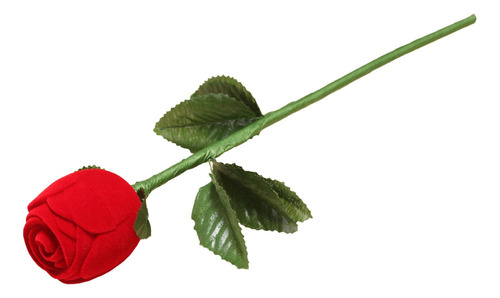 Joyero Con Forma De Rosa Para El Día De San Valentín Y Flor