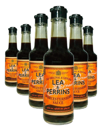 Imagem 1 de 1 de Kit Com 06 Molho Inglês Lea & Perrins 150ml