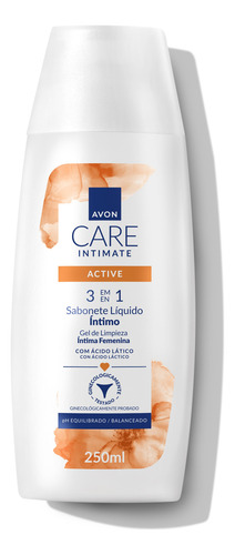 Jabón Líquido Íntimo Active Avon Care Intimate - 250 Ml