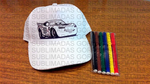Gorras Para Pintar Con Fibras - 24 Un - Superman - Souvenir