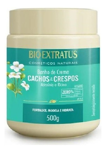 Banho De Creme Cachos E Crespos 500g - Bio Extratus