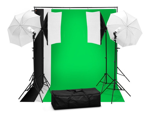 Set De Fotografia Profesional Completo Softbox Portatil