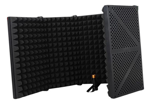 Mic Isolation Studio Grabación Estudio Profesional Negro