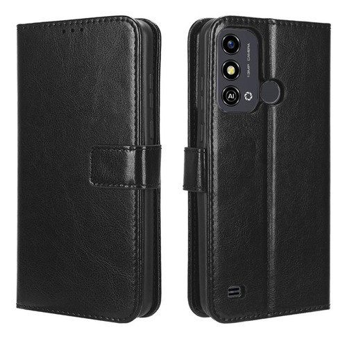 Funda Para Zte Blade A53 Voltear Cuero Tarjeta Ranura