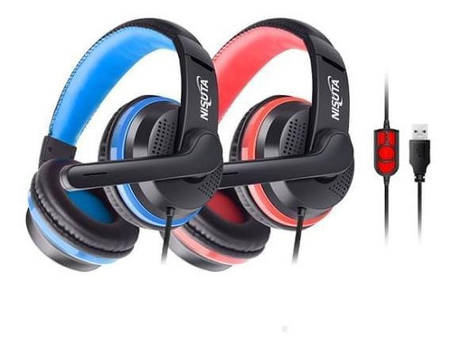 Auricular Usb Gaming Tipo Vincha Con Micrófono Nisuta