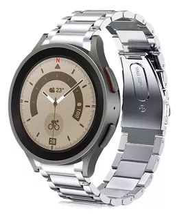 Correa Metal Acero V-moro Para Galaxy Watch5 Pro 45mm Plata